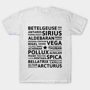 Star Names T-Shirt